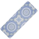 YATE Yoga Mat přírodní guma - vzor B modro/zelená