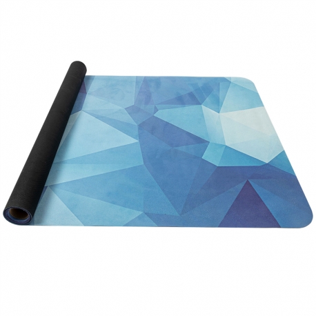 YATE Yoga mat přírodní guma, vzor K, 1 mm - modrá krystal