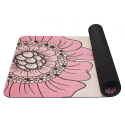 YATE Yoga Mat přírodní guma - vzor F 4 mm - béžová