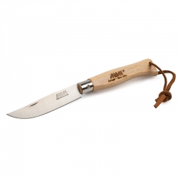 MAM Douro 2081 Zavírací nůž s koženým poutkem - buk