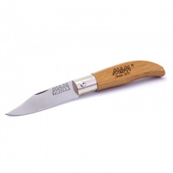 MAM Ibérica 2001 Zavírací nůž s klíčenkou a pouzdrem - buk, 4,5 cm