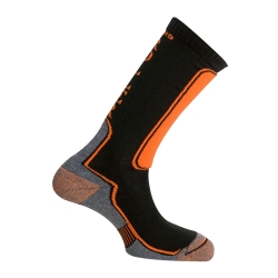 MUND NORDIC BLADING/ROLLER ponožky černo/oranžové S (31-35)