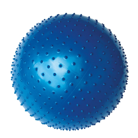YATE Gymball - 65 cm s výstupky modrý
